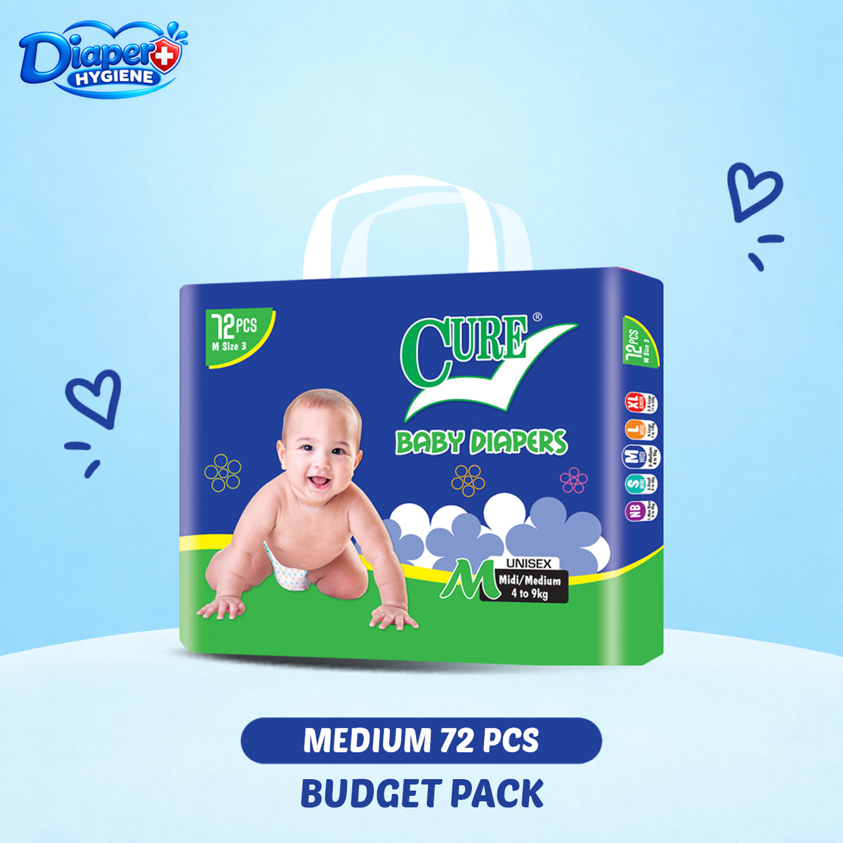 Cure Budget Baby Diaper | Affordable Baby Diapers