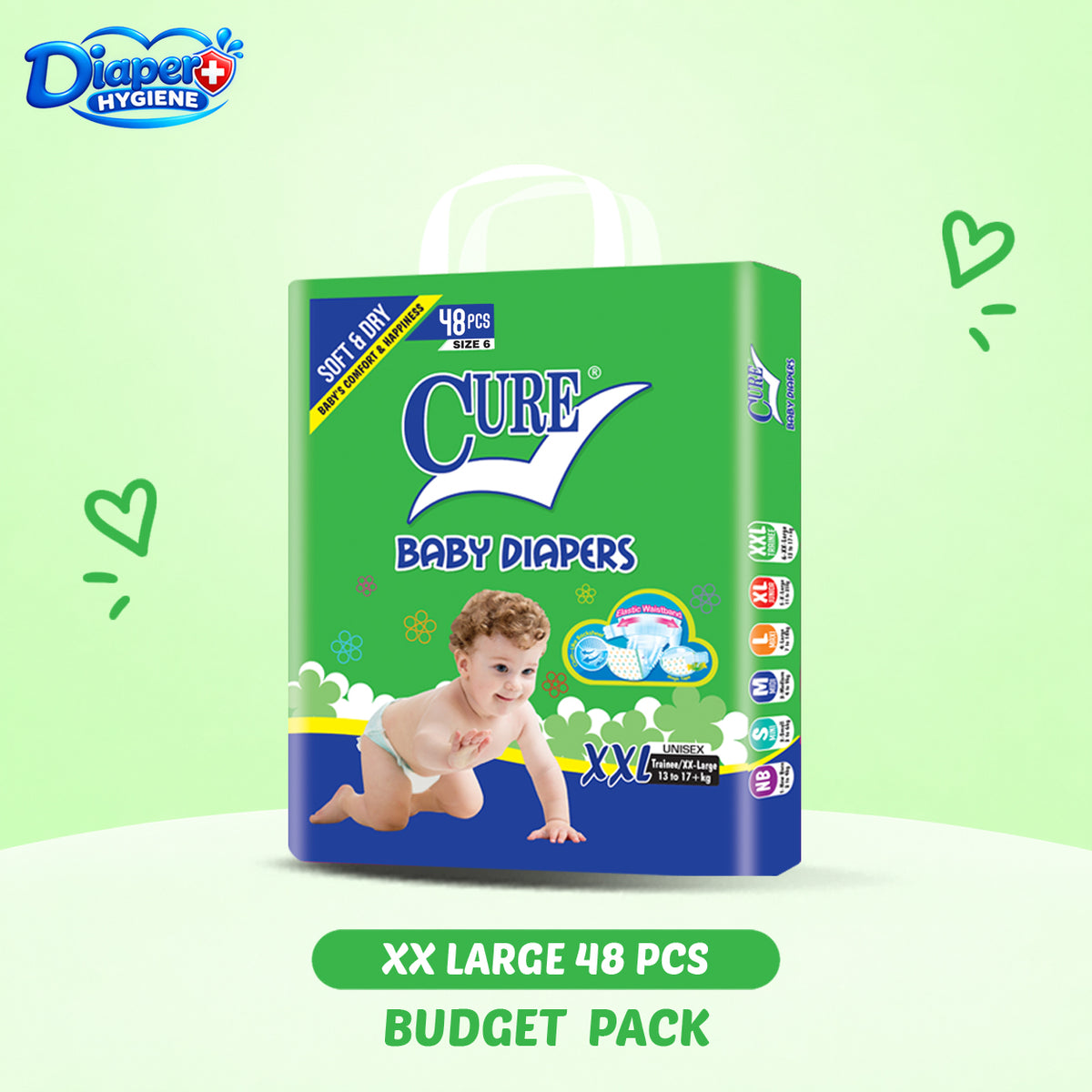 Cure Budget Baby Diaper | Affordable Baby Diapers