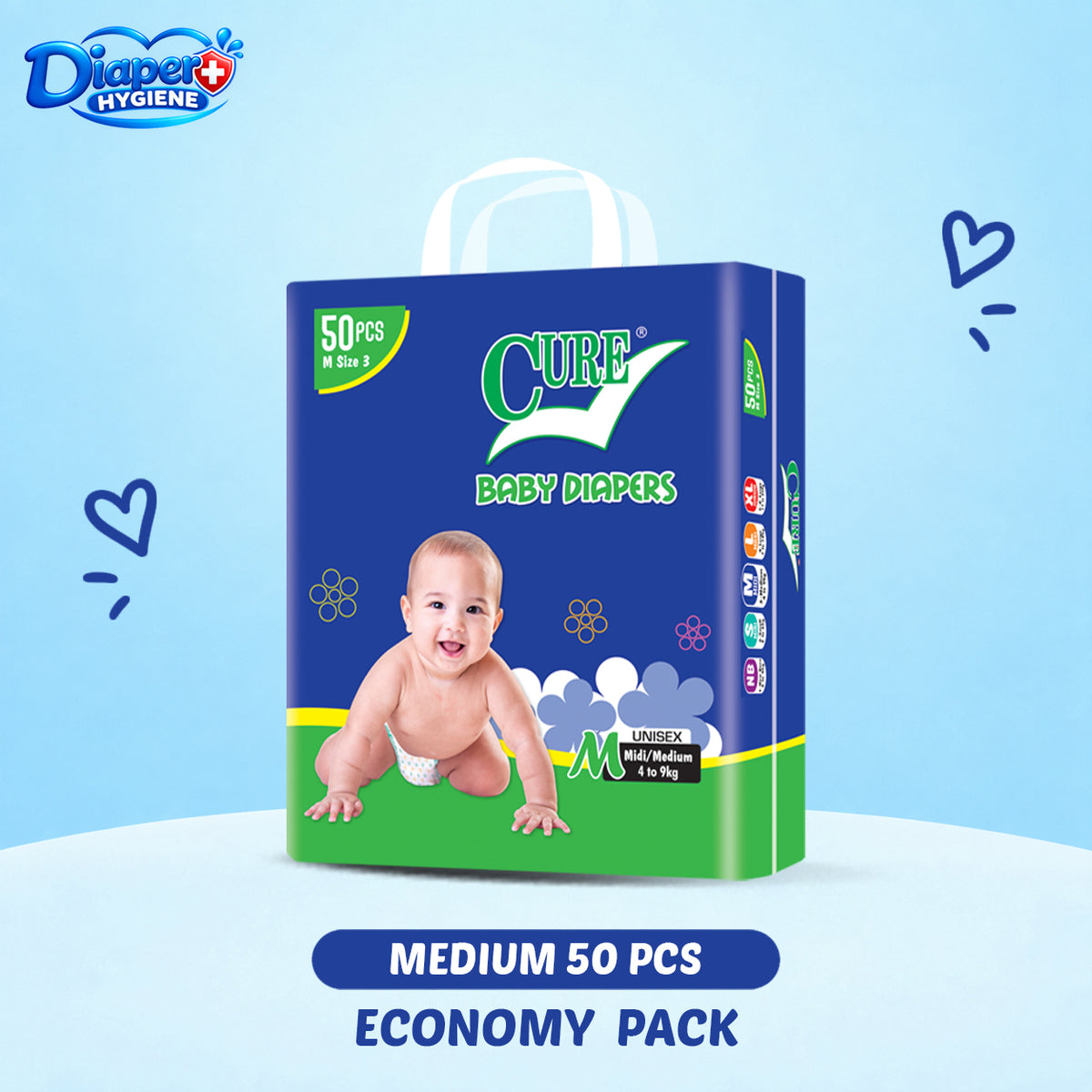 Cure Economy Baby Diaper | Affordable Baby Diapers