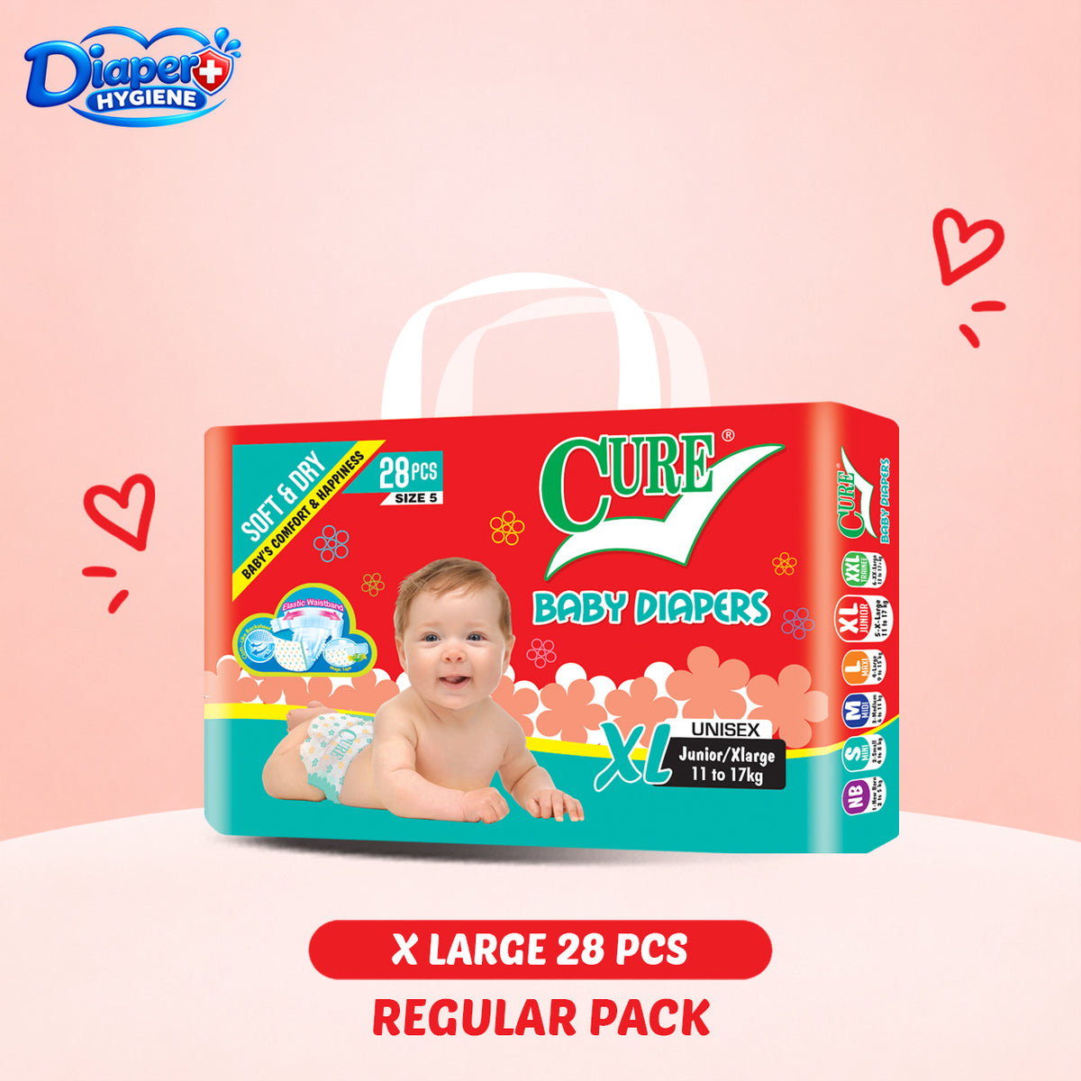 Cure Regular Baby Diaper | Comfortable & Reliable