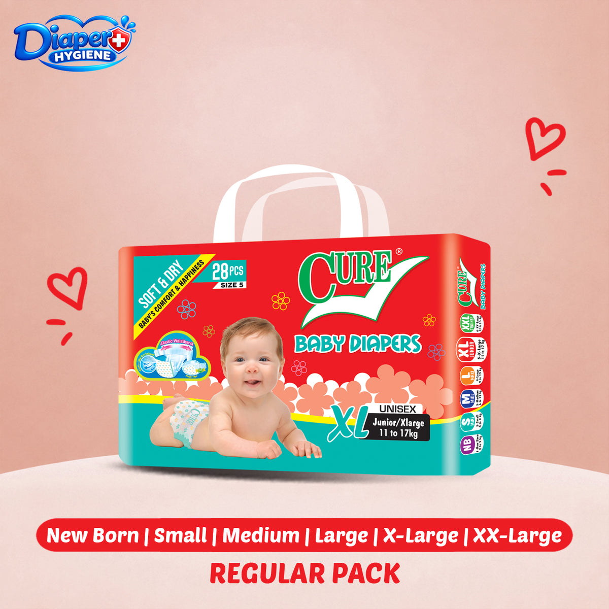 Cure Regular Baby Diaper | Comfortable & Reliable