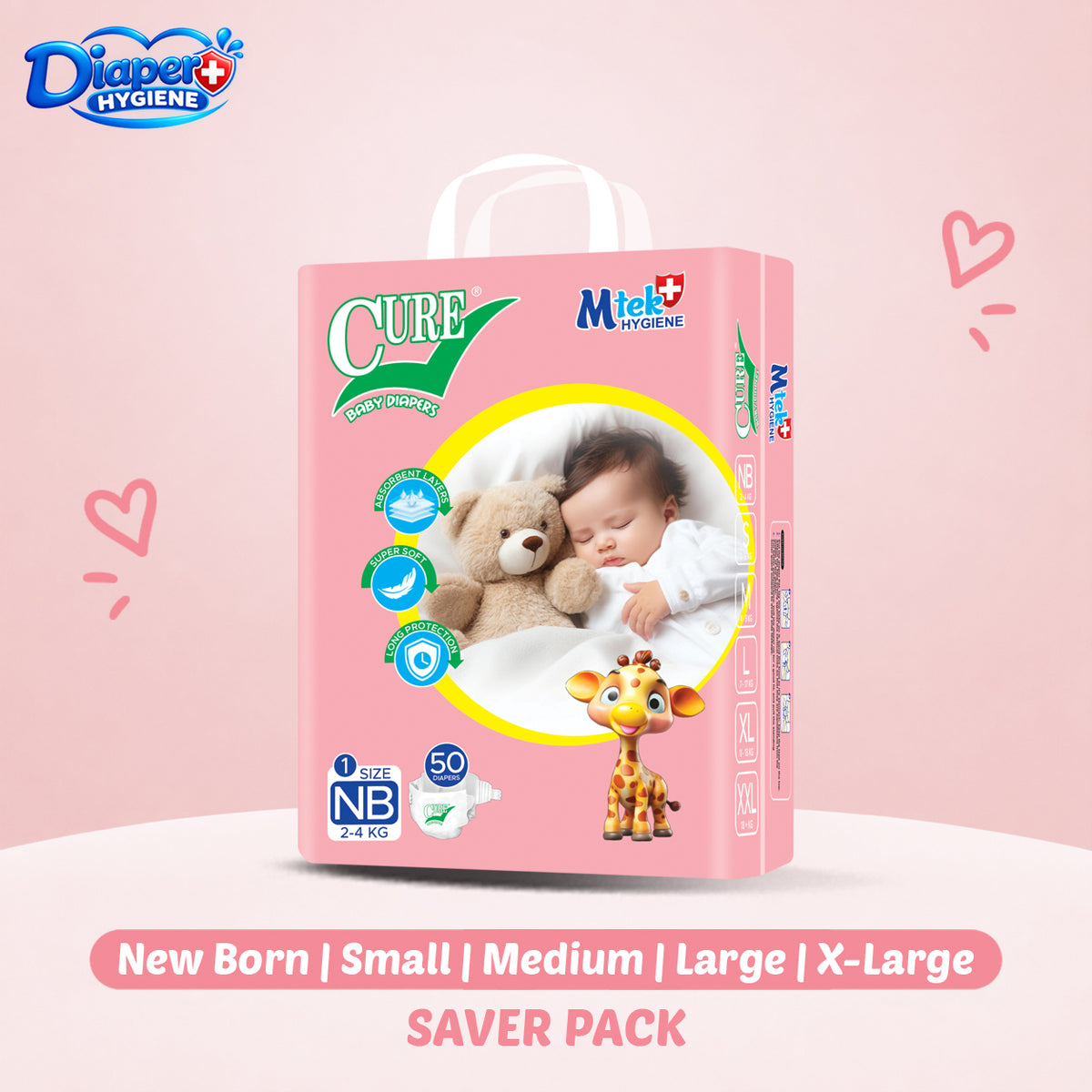 Cure Saver Baby Diaper | Affordable & Comfortable Diapers