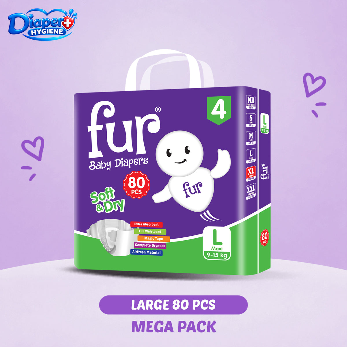 Fur Mega Baby Diaper | Comfortable & Reliable Protection