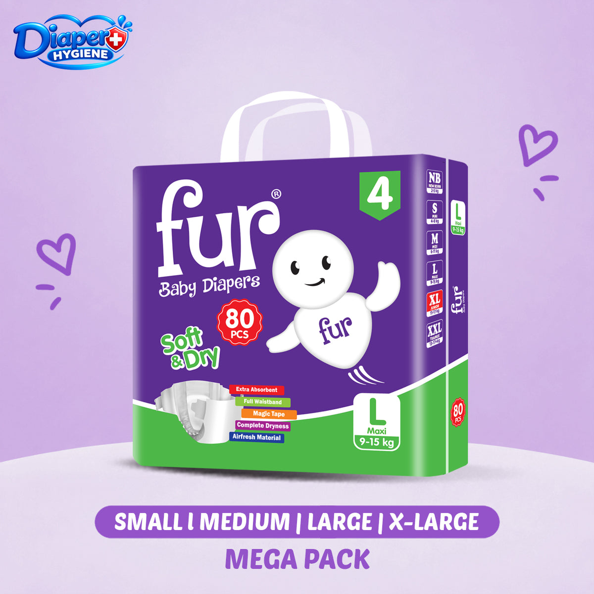Fur Mega Baby Diaper | Comfortable & Reliable Protection