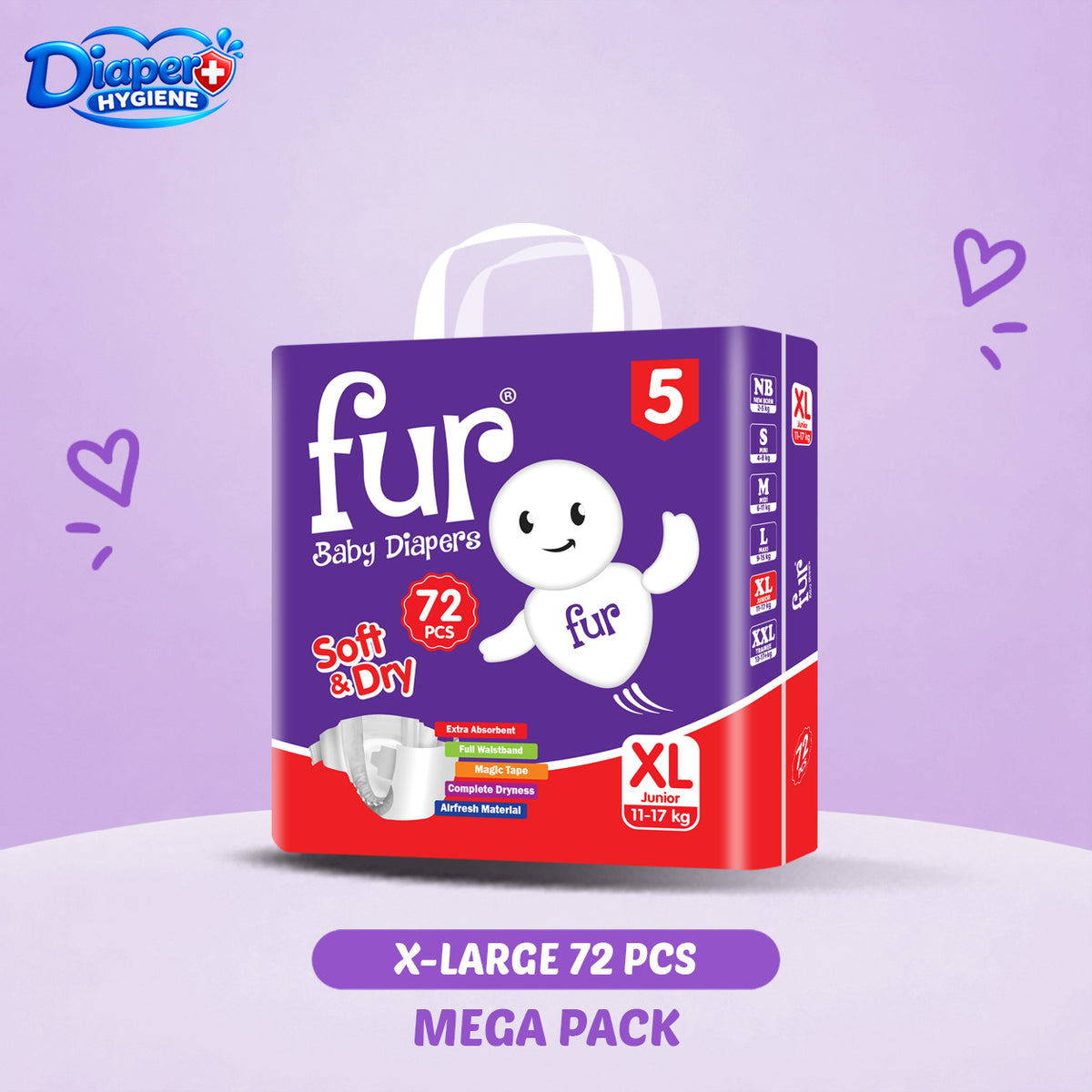 Fur Mega Baby Diaper | Comfortable & Reliable Protection