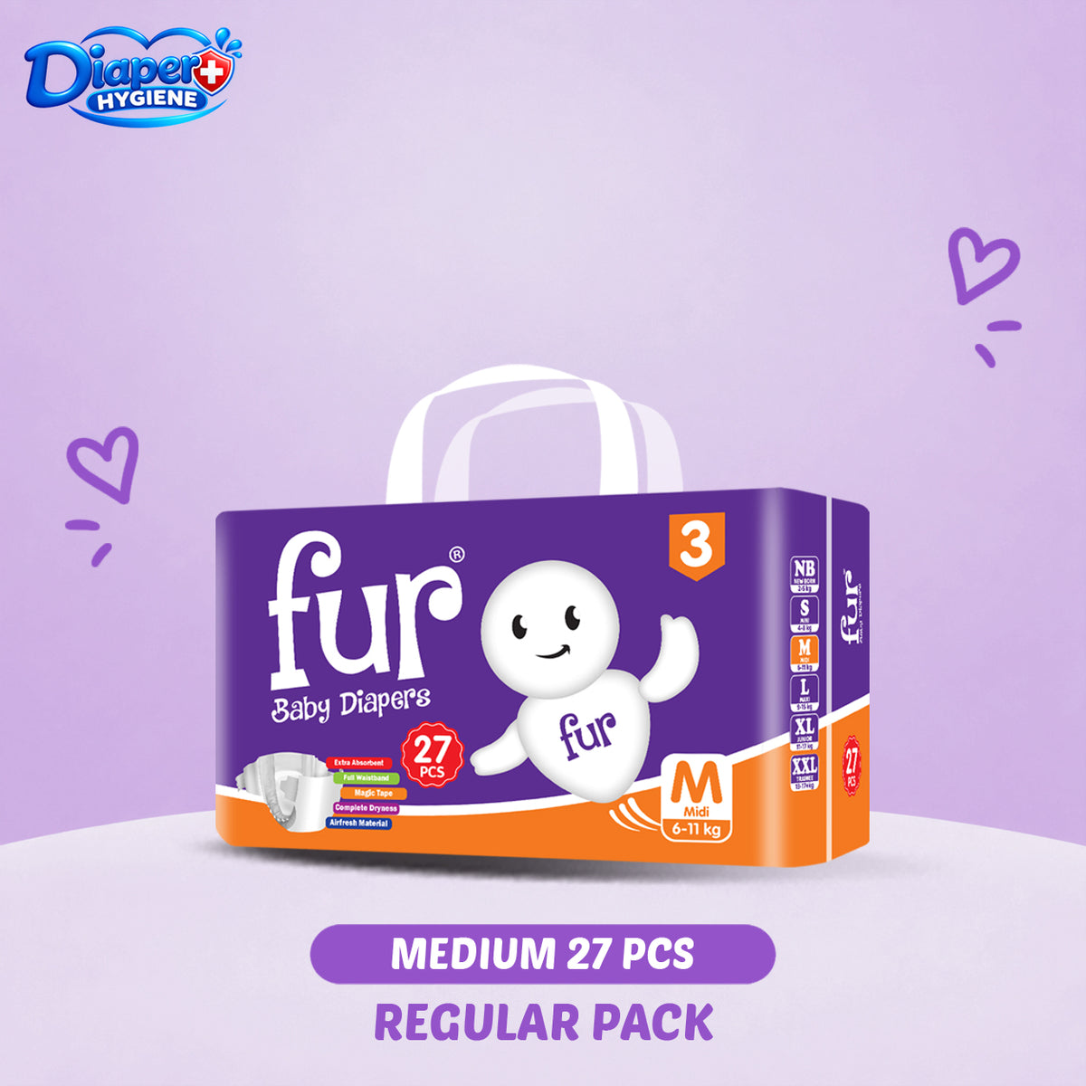 Fur Regular Baby Diaper | Soft & Comfortable Baby Care