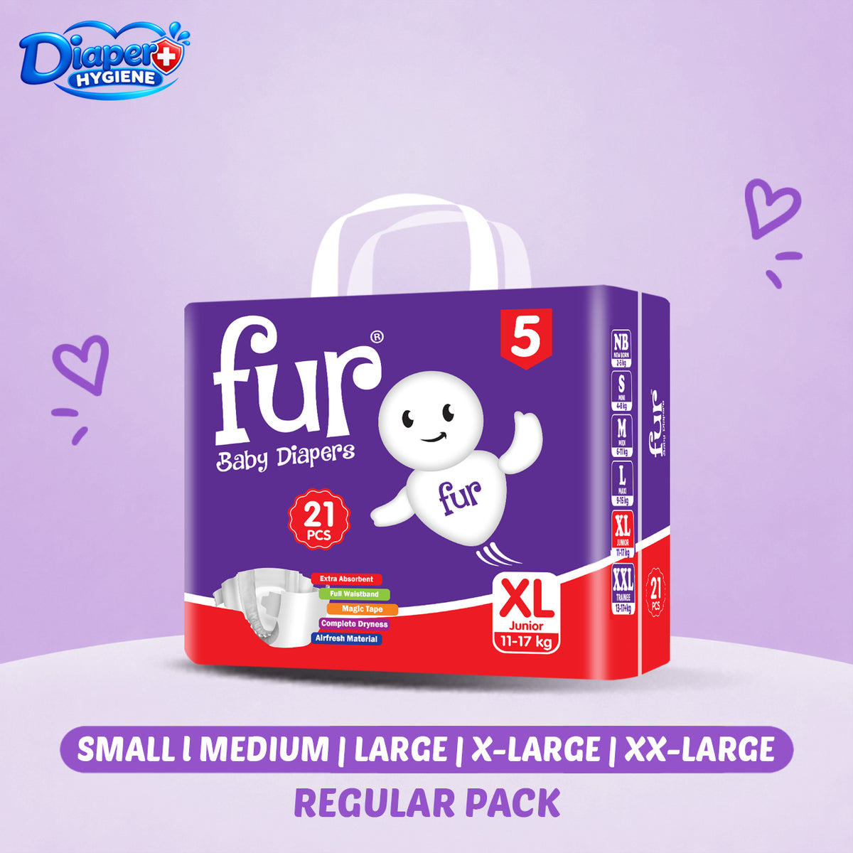 Fur Regular Baby Diaper | Soft & Comfortable Baby Care