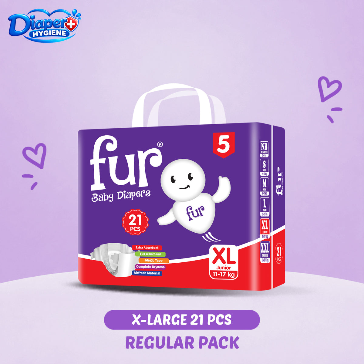 Fur Regular Baby Diaper | Soft & Comfortable Baby Care