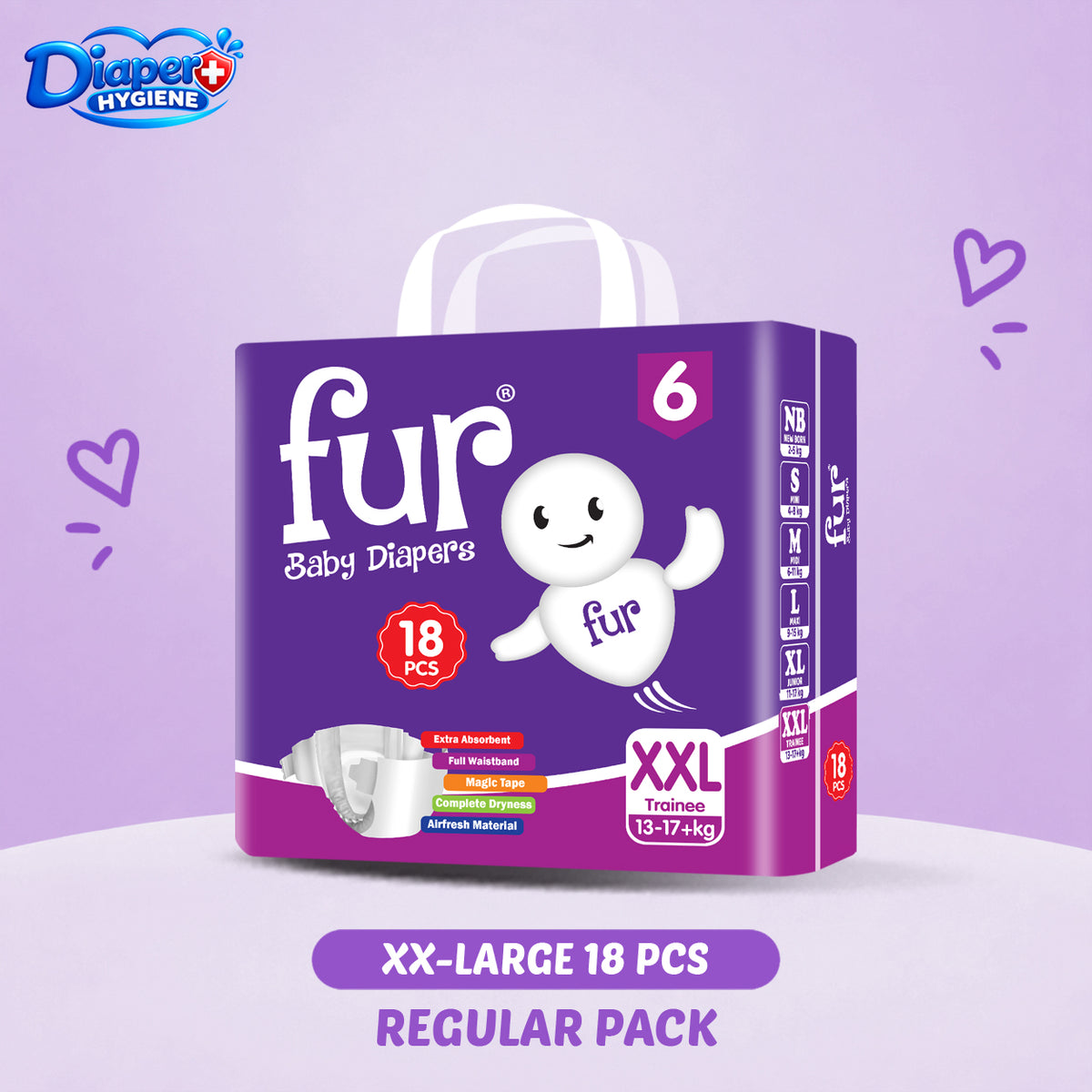 Fur Regular Baby Diaper | Soft & Comfortable Baby Care