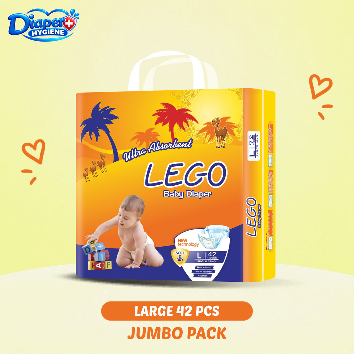 Lego Jumbo Baby Diaper | Soft & Comfortable Baby Care