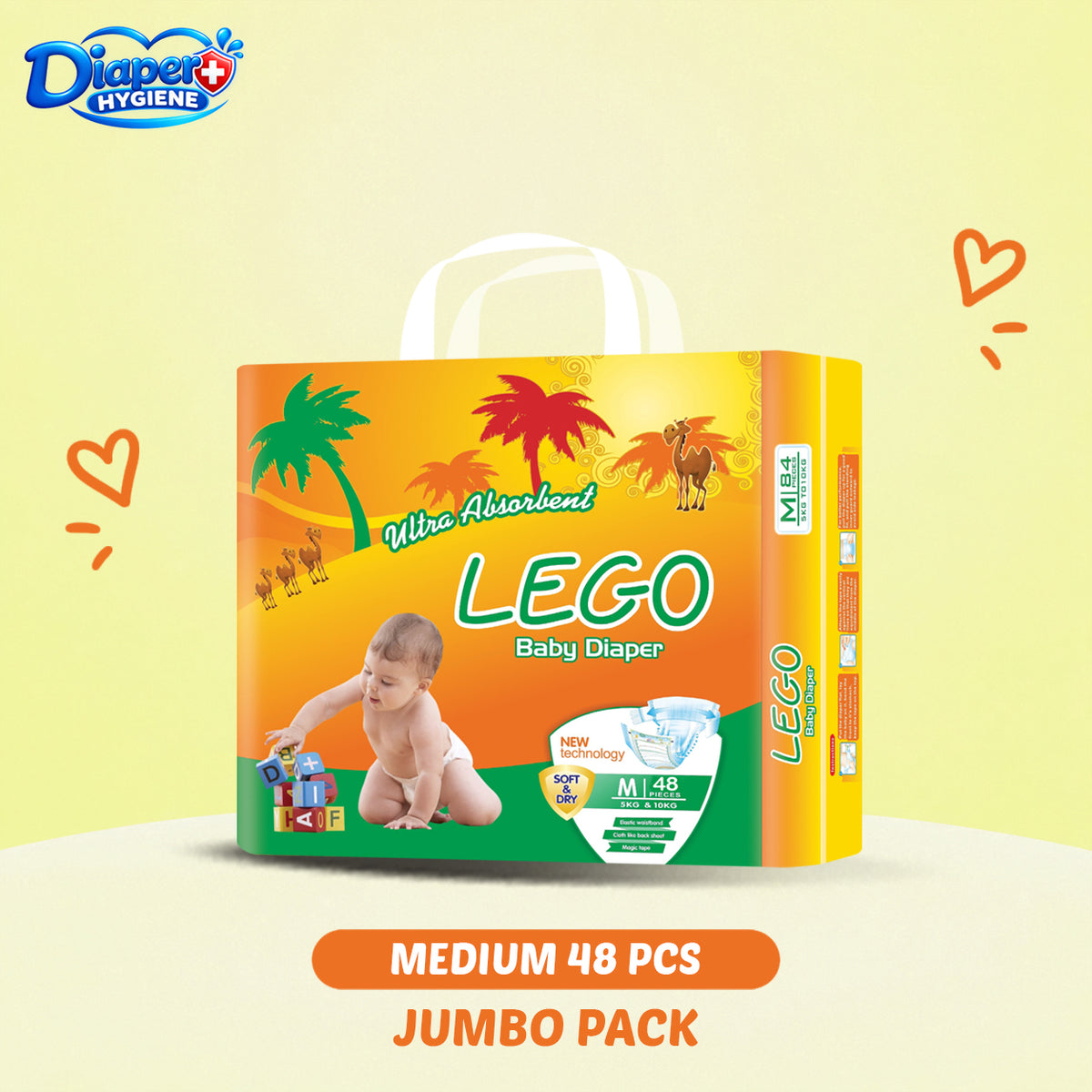 Lego Jumbo Baby Diaper | Soft & Comfortable Baby Care