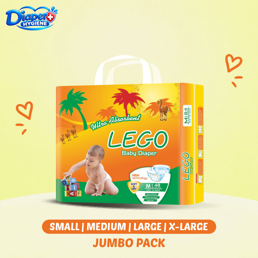 Lego Jumbo Baby Diaper | Soft & Comfortable Baby Care
