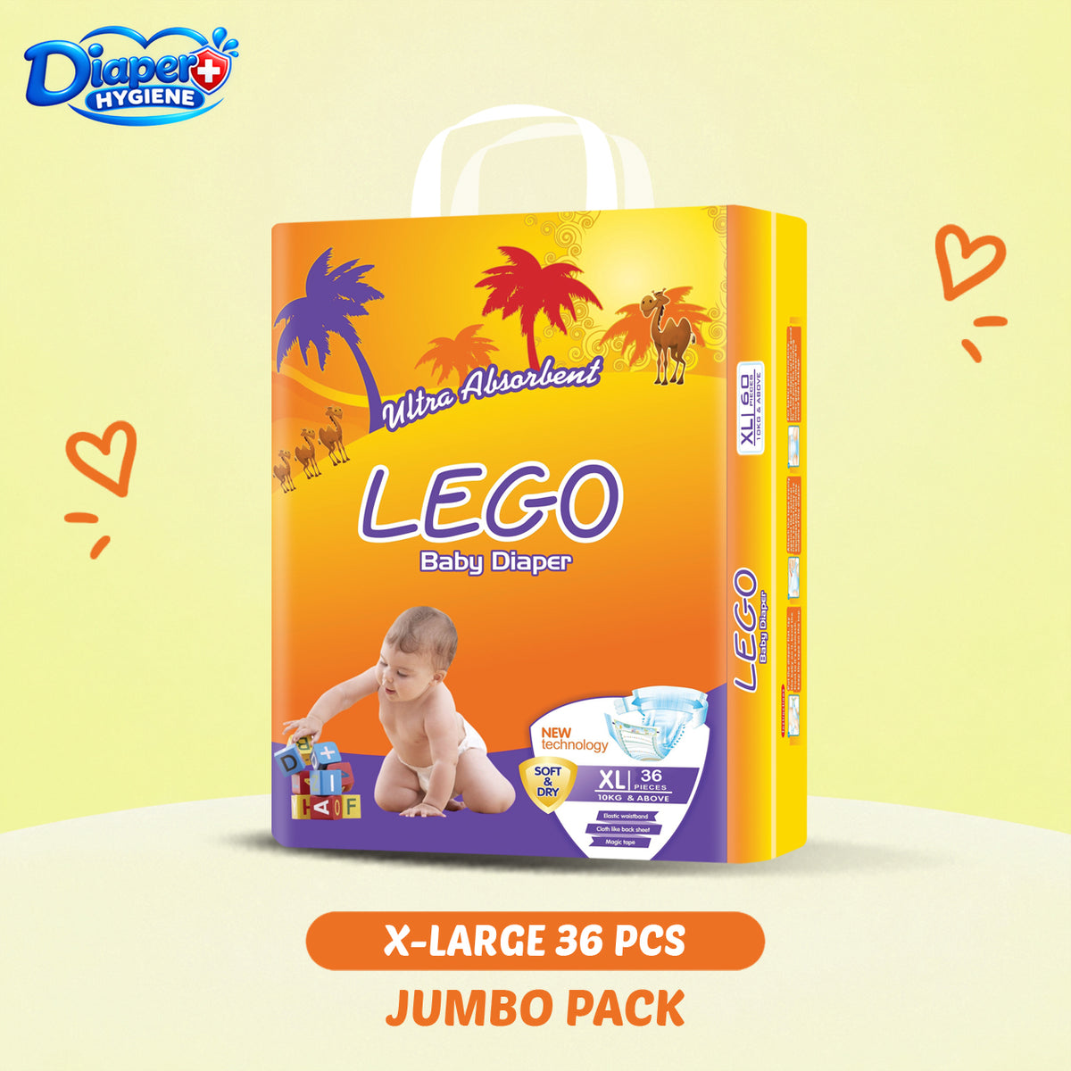 Lego Jumbo Baby Diaper | Soft & Comfortable Baby Care