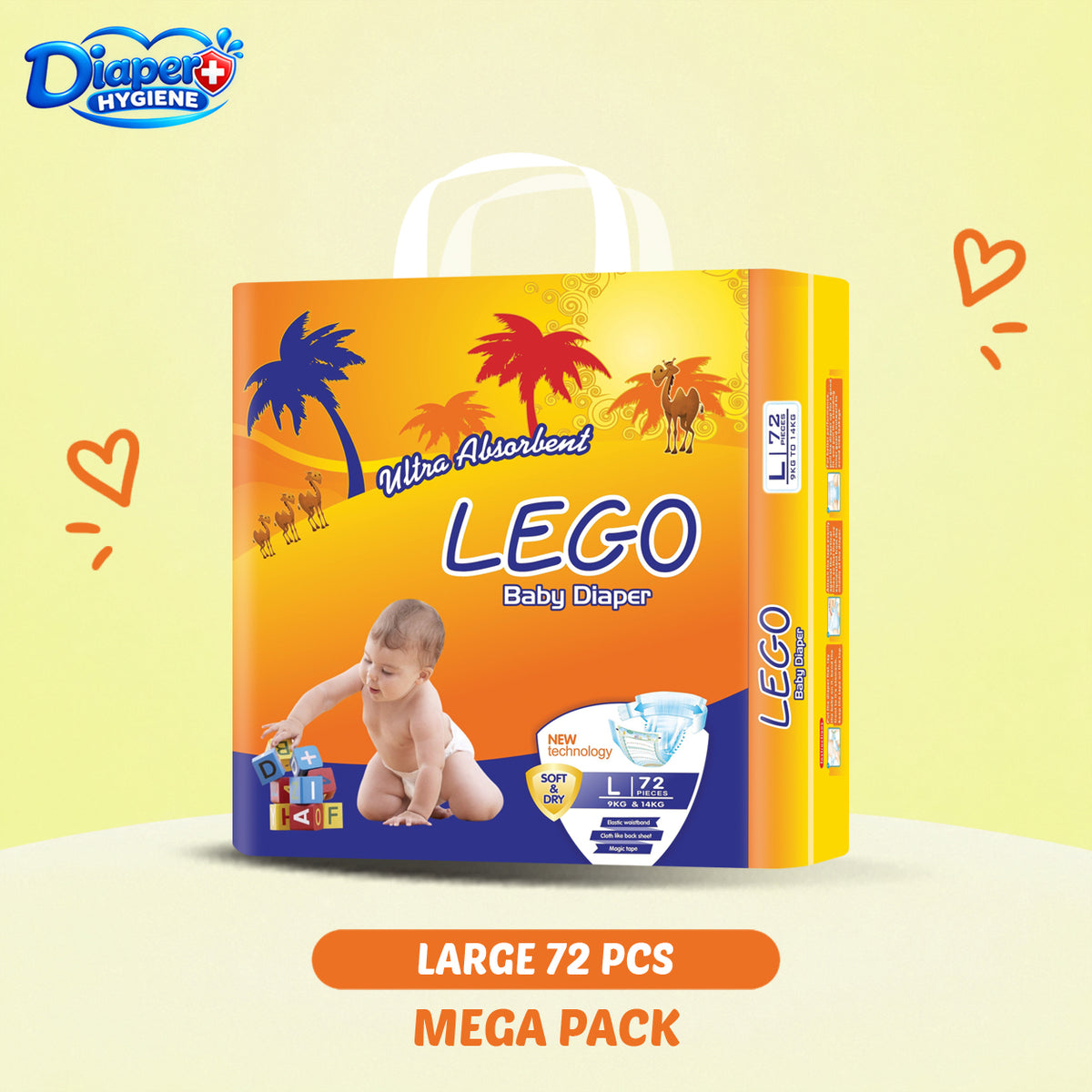 Lego Mega Baby Diaper | Soft & Comfortable Baby Care