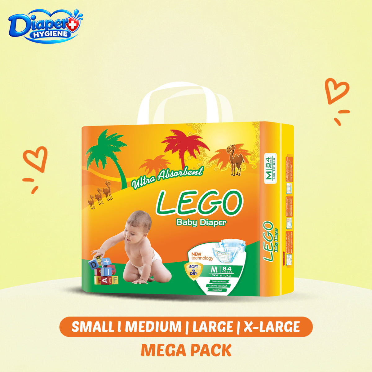 Lego Mega Baby Diaper | Soft & Comfortable Baby Care