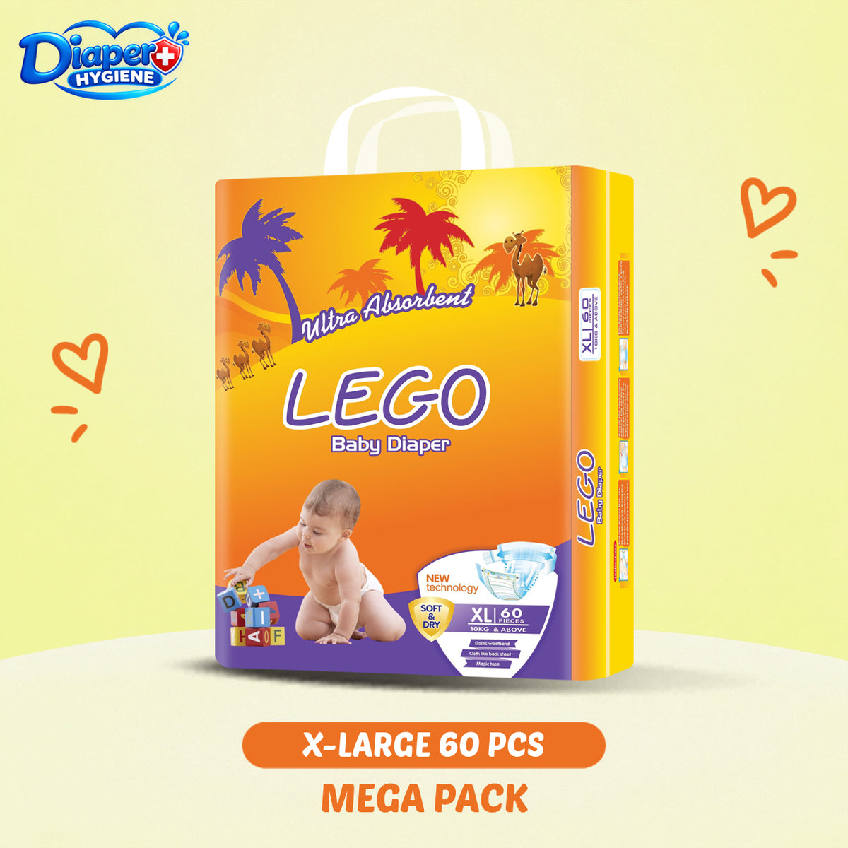Lego Mega Baby Diaper | Soft & Comfortable Baby Care
