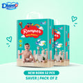 Romper Saver Baby Diaper Pack of 2 | Soft & Comfortable Baby Care